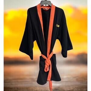 The Robe Factory Star Wars Women’s L/XL Belted Pockets Lounging Robe Black RARE